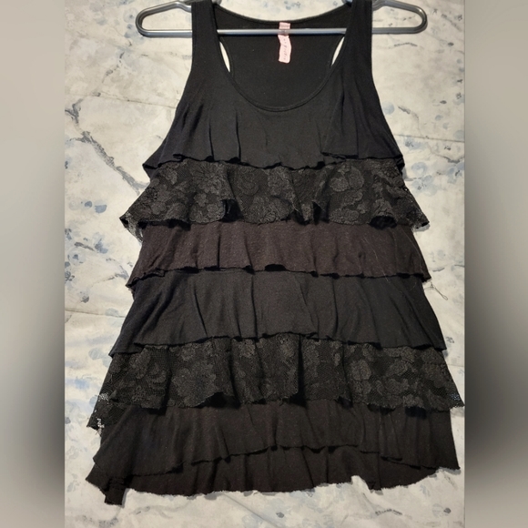 Eight Sixty Ruffle Racerback Tank Top - Picture 1 of 4